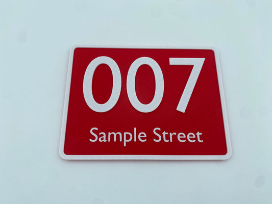 Personalizirana 3D natisnjena hišna številka – Custom Address Sign