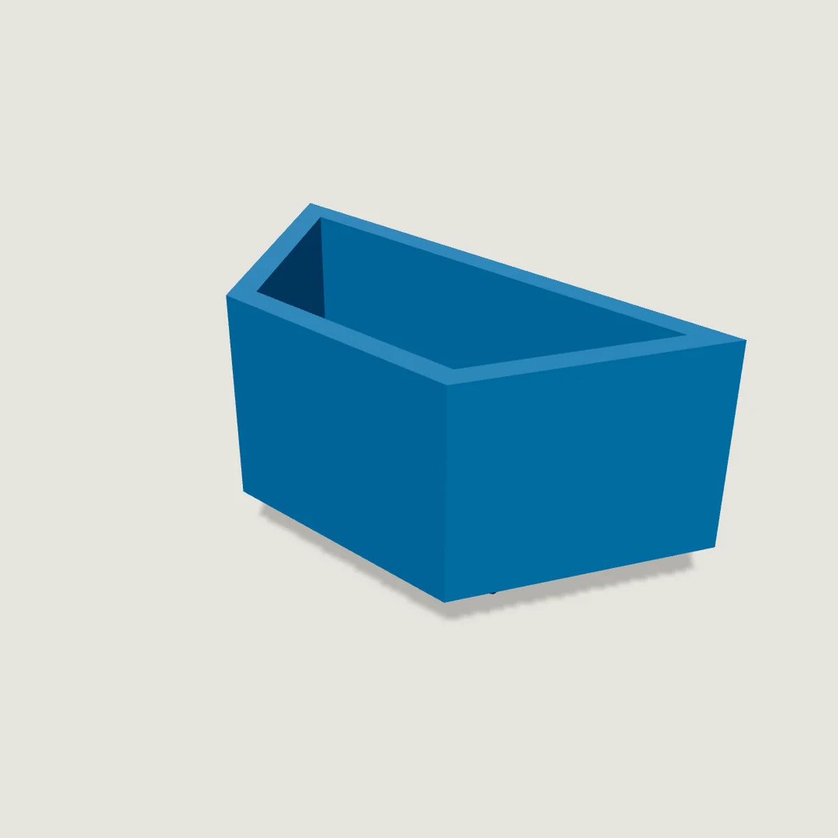 Aloha Stackables half hex holder, 3D-printed in blue