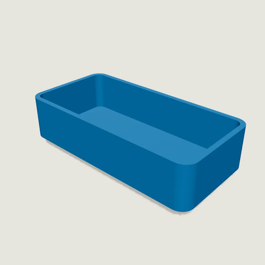 Aloha Stackables horizontal tray, 3D-printed in blue