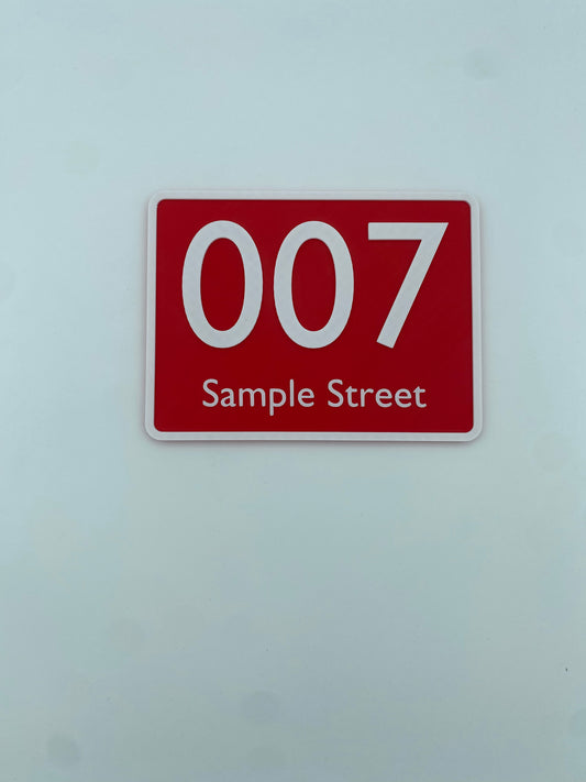Personalizirana 3D natisnjena hišna številka – Custom Address Sign