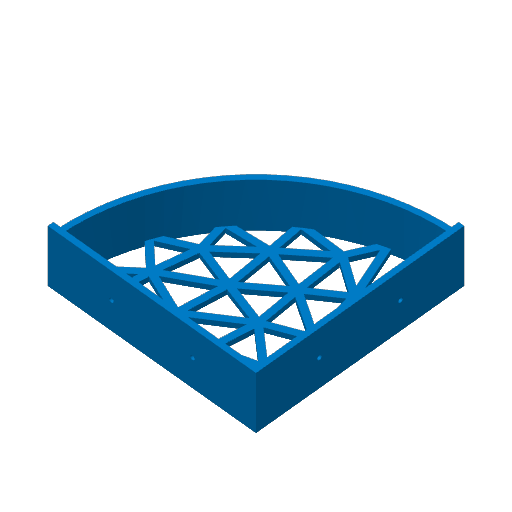 3D printable corner shower shelf digital model