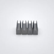 Grey custom FDM 3D-printed plastic part