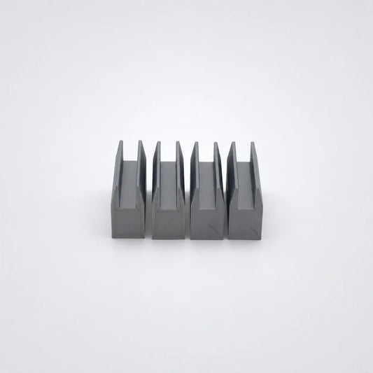 Grey custom FDM 3D-printed plastic part