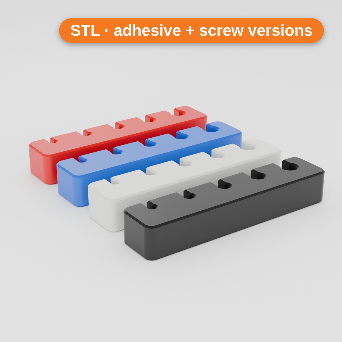 Cable organiser (adhesive) – all four colours