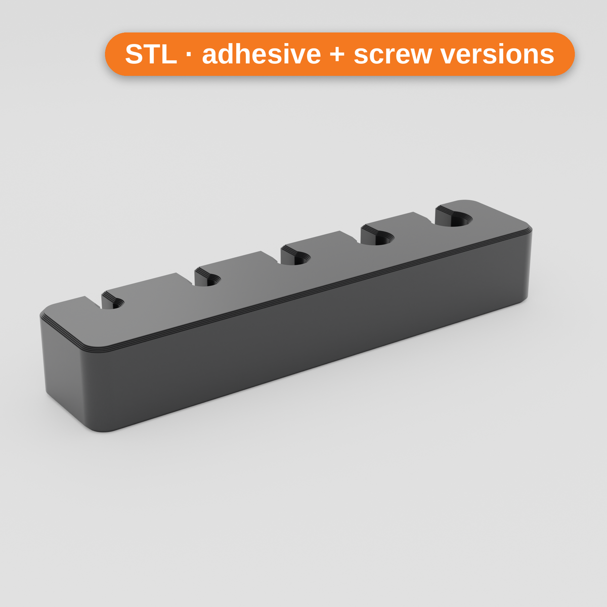 Cable organiser (adhesive) – black
