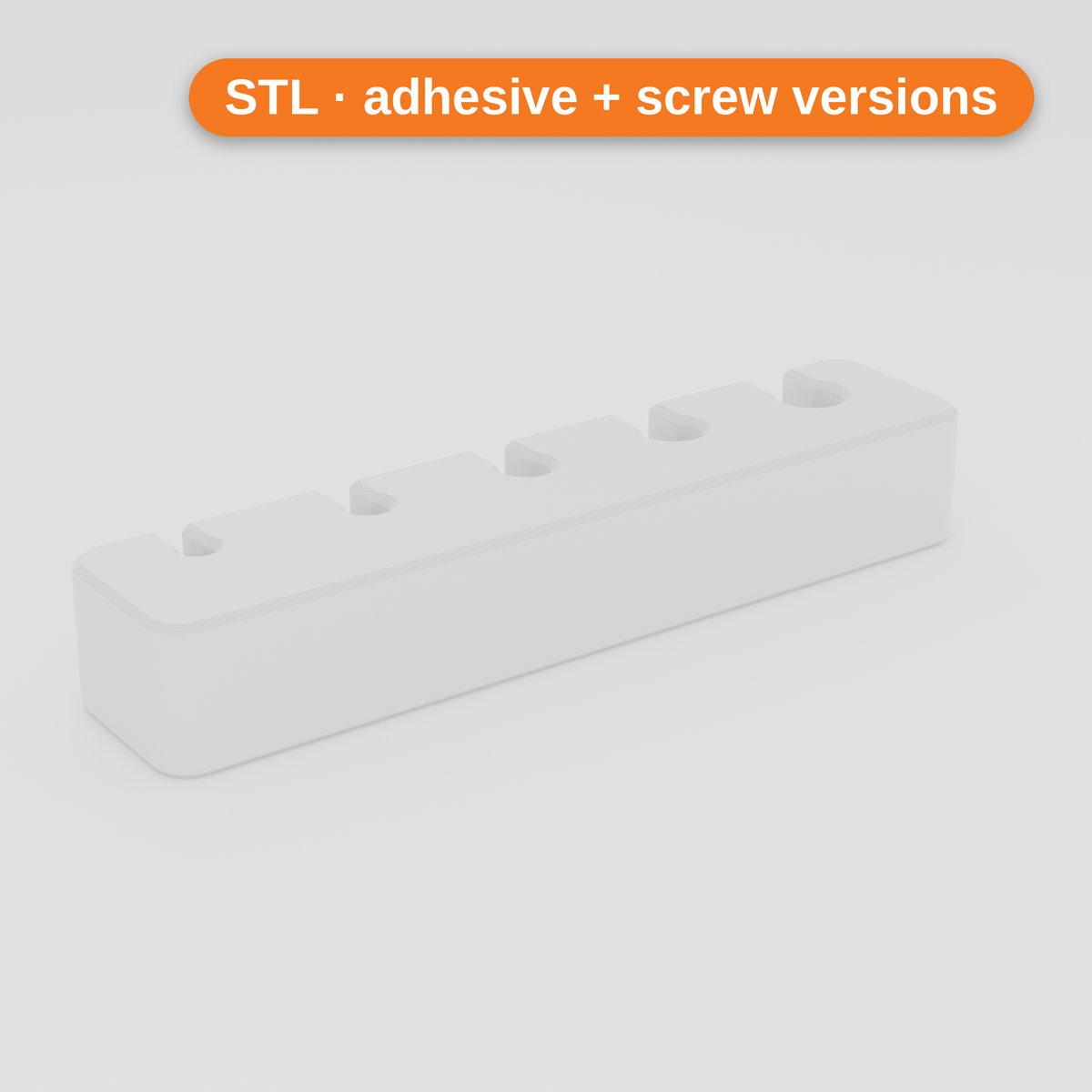 Cable organiser (adhesive) – white