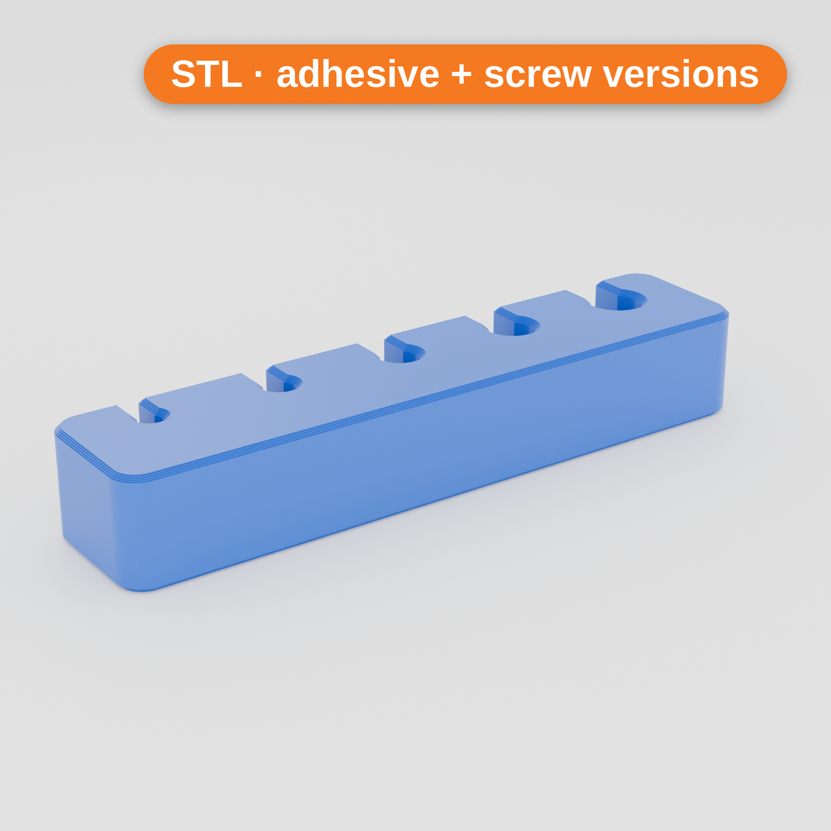 Cable organiser (adhesive) – blue