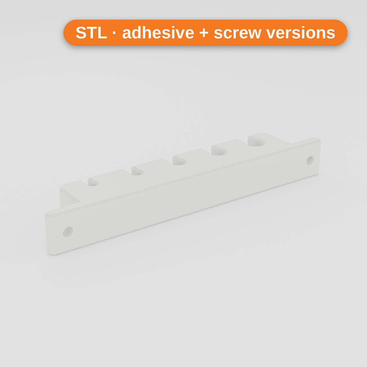 Cable organiser (screw-mount) – white