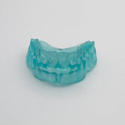 Detailed resin-printed dental model